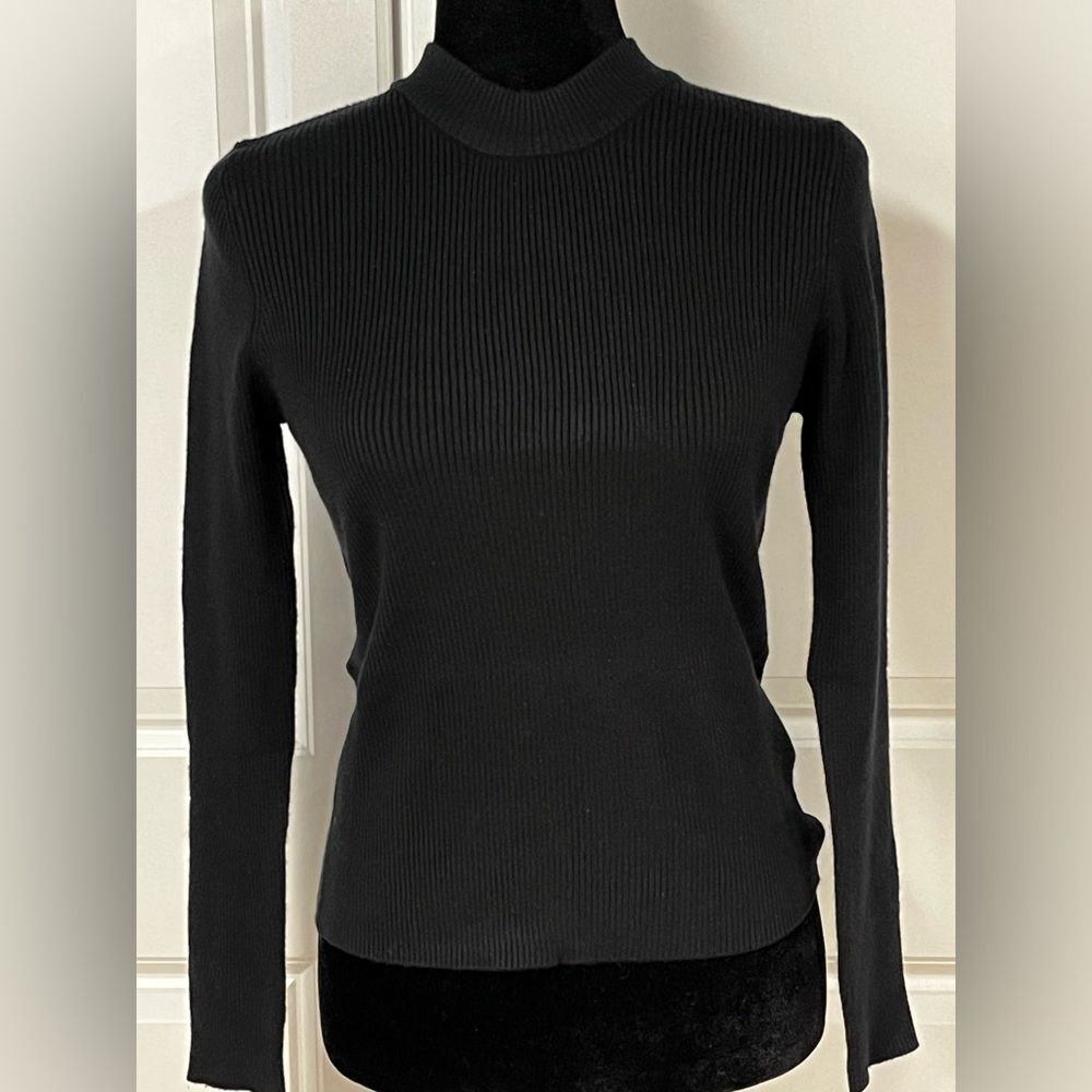 Lascana Black Ribbed Sweater